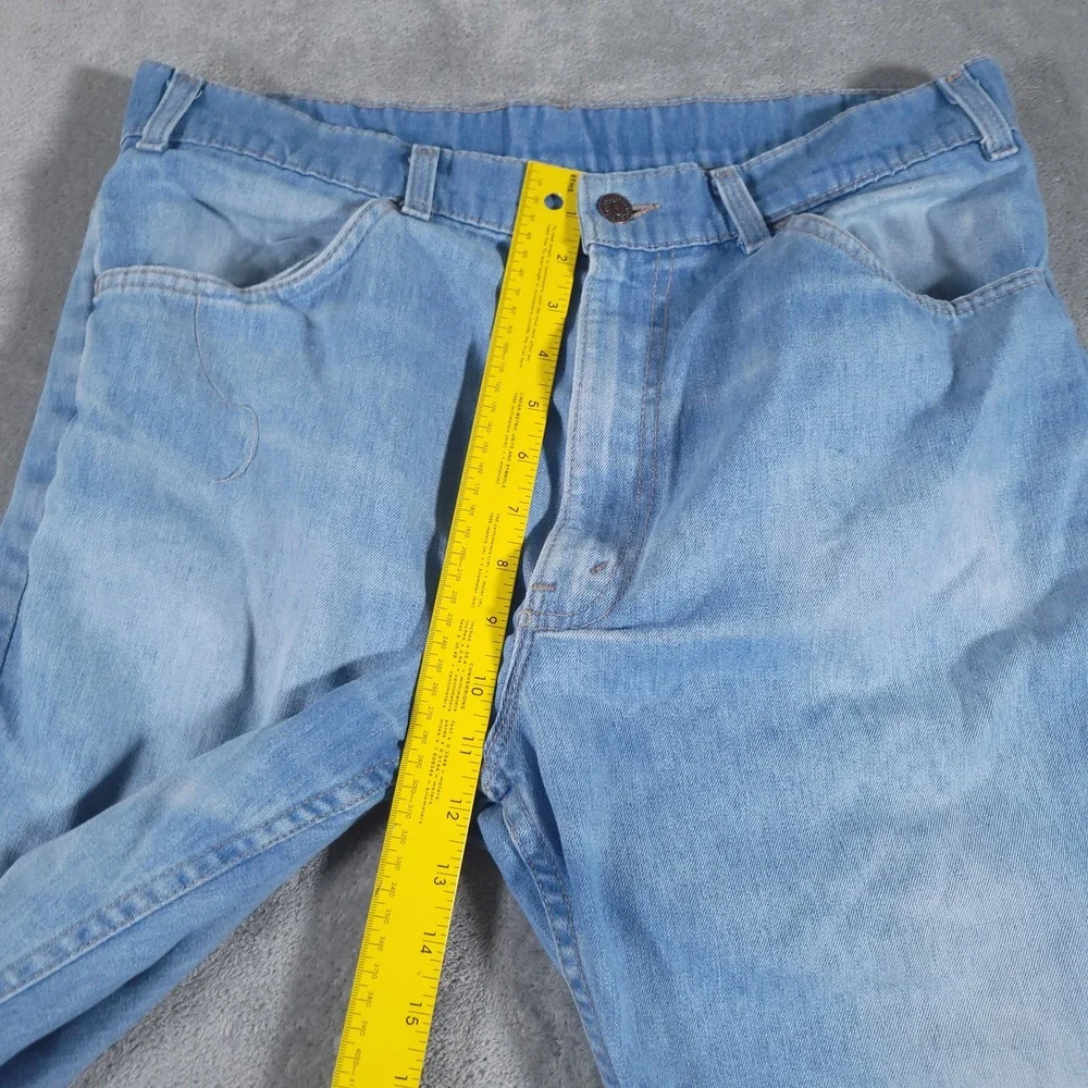 Levi's Jeans Men 34x27 Blue Skosh More Comfort Vintage 80s Orange Tab Straight